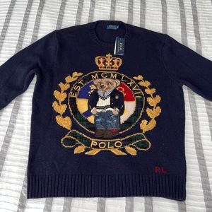 Vintage Polo Teddy Bear Knit